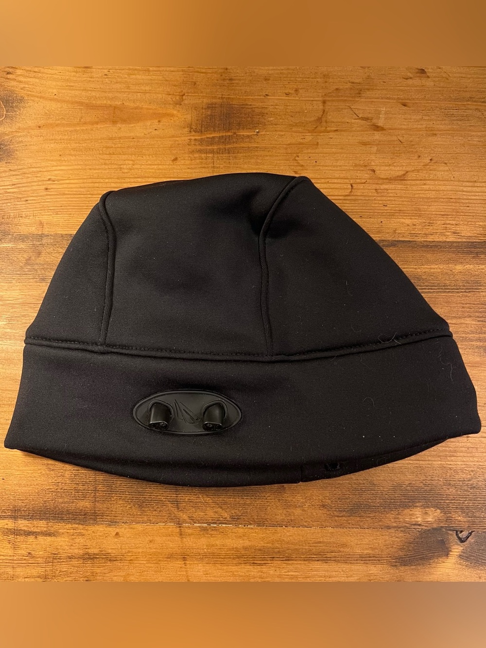 LL Bean Black Beanie Hat w/LED Lighting in Brim, Unisex, OS